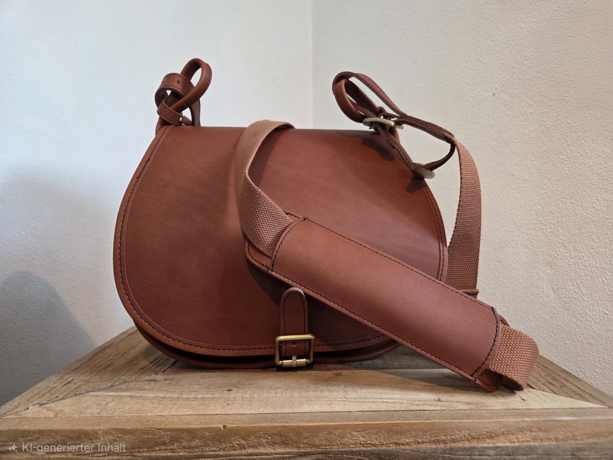 Ledertasche mit Tragegurt